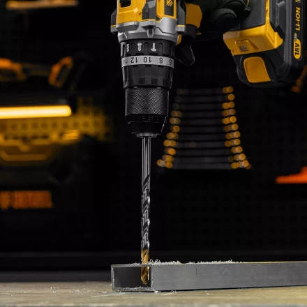 Сверло спиральное по металлу Denzel, 8,5 х 165 мм, Р6М5, Golden Tip, удлиненное, 718261 купить в Тобольске