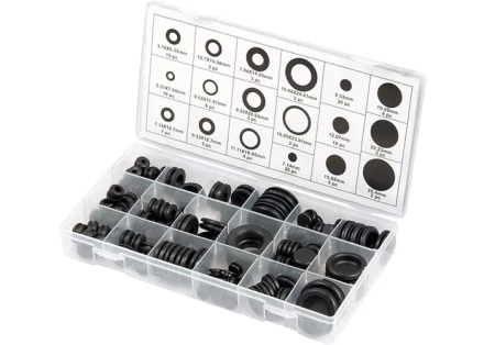Набор сальников D 6,35 - 25,4 мм 125 предметов СИБРТЕХ 47599 купить в Тобольске