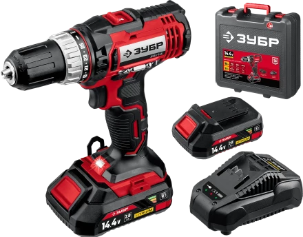 Дрель-шуруповерт, 2 АКБ С1-14 (2 Ач), в кейсе ДШЛ-145-22 серия «МАСТЕР» купить в Тобольске
