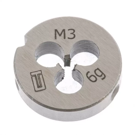 Плашка М3 х 0,5 мм СИБРТЕХ 77005 купить в Тобольске