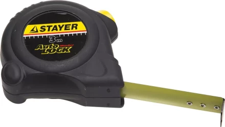 Рулетка STAYER &quot;MASTER&quot; &quot;AUTOLOCK&quot;, корпус с резиновым напылением, автостоп, 3мх16мм 2-34126-03-16_z01 купить в Тобольске