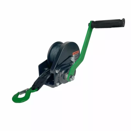 Лебедка ручная барабанная с тормозом HITCH HWB 1100 1100 кг лента 10 м (SZ073179) купить в Тобольске