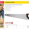 Ножовка по дереву (пила) MIRAX Universal 500 мм, 5 TPI, рез вдоль и поперек волокон, для крупных и средних заготовок 1502-50_z01 купить в Тобольске