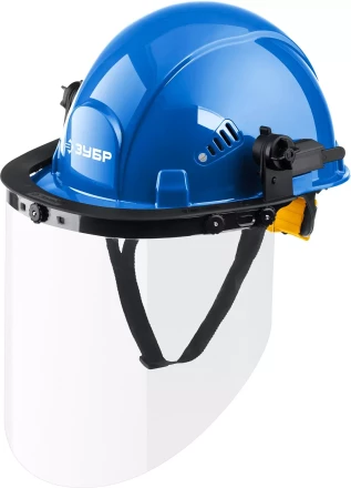 ЗУБР ЗАСЛОН, экран 220 х 385 мм, поликарбон 2 мм, защитный лицевой щиток для крепления на каске, Профессионал (110853) купить в Тобольске