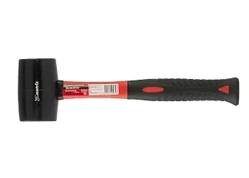 Киянка резиновая, 450 г, черная резина, фибергласовая рукоятка MATRIX 11185 купить в Тобольске