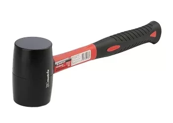 Киянка резиновая, 450 г, черная резина, фибергласовая рукоятка MATRIX 11185 купить в Тобольске