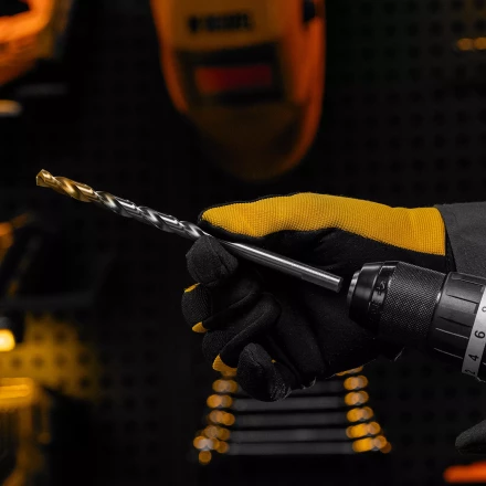 Сверло спиральное по металлу Denzel, 9 х 175 мм, Р6М5, Golden Tip, удлиненное 718262 купить в Тобольске