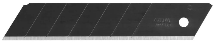 Лезвие OLFA "BLACK MAX" сегментированное, 5шт, 25х126х0,7мм OL-HBB-5B купить в Тобольске