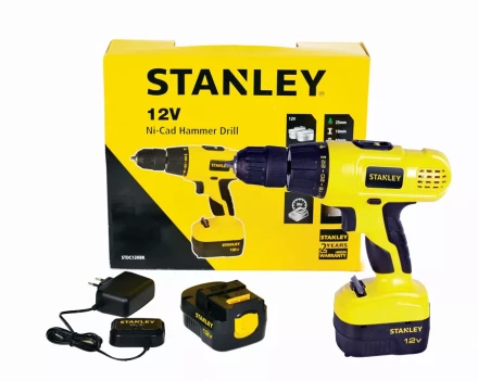 Дрель аккумуляторная Stanley STDC12HBK в кейсе купить в Тобольске