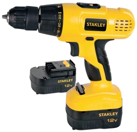 Дрель аккумуляторная Stanley STDC12HBK в кейсе купить в Тобольске