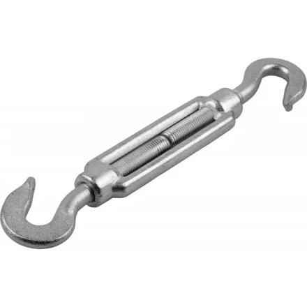 Талреп DIN 1480, крюк-крюк, М10, 1 шт, кованая натяжная муфта, оцинкованный, ЗУБР Профессионал 304366-10 купить в Тобольске