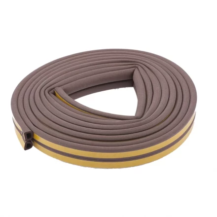 Уплотнитель 12 м профиль &quot;D&quot; коричневый СИБРТЕХ 93937 купить в Тобольске