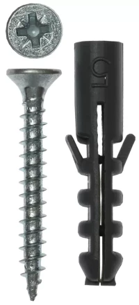 Дюбель ЗУБР полипропиленовый распорный 5,0x25мм с оцинкованным шурупом PZ, 3,0х25мм, ТФ6, 12шт 4-301036-05-020 купить в Тобольске