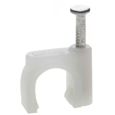 ЗУБР &quot;МАСТЕР&quot;. Скоба-держатель для круглого кабеля, с оцинкованным гвоздем, 4 мм, 50 шт 45111-04 купить в Тобольске