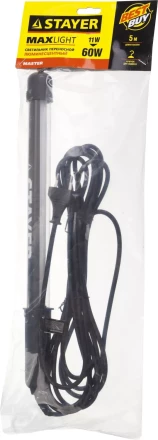 Светильник люминесцентный переносной, 5м, 11 (60) Вт, 220 В, STAYER 56065-11 купить в Тобольске