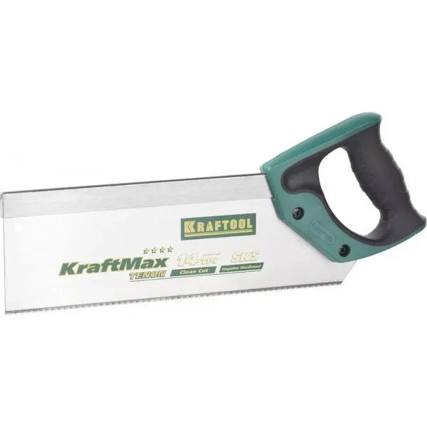 Ножовка с обушком для стусла (пила) KRAFTOOL "KraftMax" TENON, 14 /15 TPI, 300 мм, специальный зуб 15228-30 купить в Тобольске