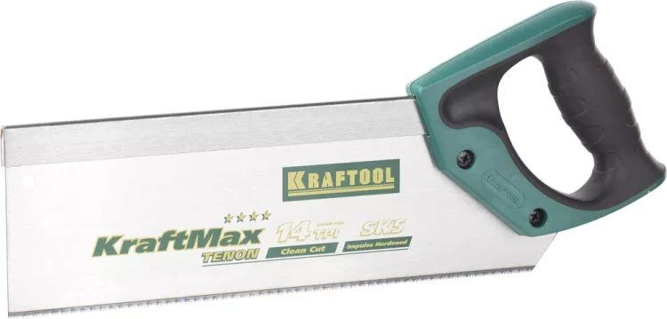 Ножовка с обушком для стусла (пила) KRAFTOOL "KraftMax" TENON, 14 /15 TPI, 300 мм, специальный зуб 15228-30 купить в Тобольске