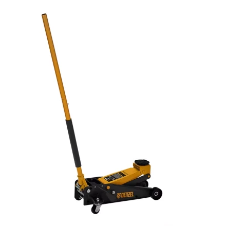 Домкрат гидравлический подкатной 3 т, с фиксатором, быстрый подъем, 135-480 мм, профессиональный Denzel 51138 купить в Тобольске