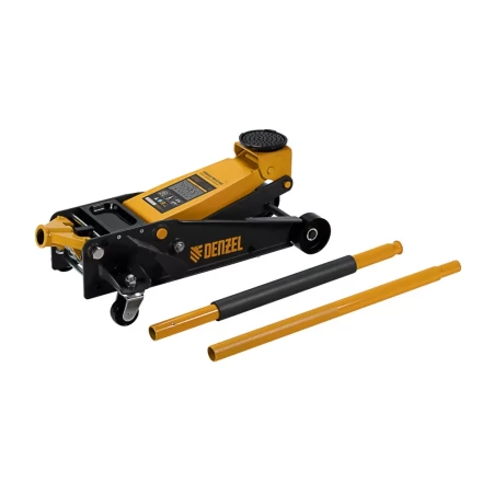 Домкрат гидравлический подкатной 3 т, с фиксатором, быстрый подъем, 135-480 мм, профессиональный Denzel 51138 купить в Тобольске