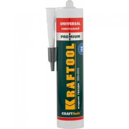 Клей монтажный KRAFTOOL KraftNails Premium KN-601, универсальный, для наружных и внутренних работ, 310мл 41341_z01 купить в Тобольске