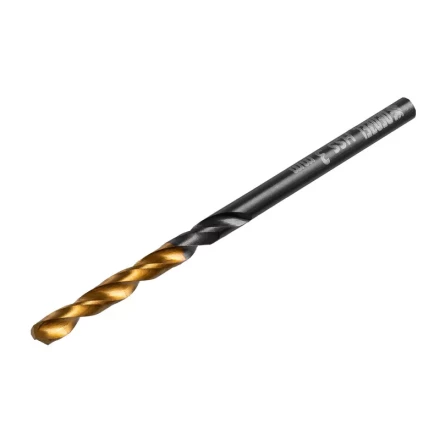 Сверло по металлу, 3 мм, HSS-Tin, Golden Tip, 10 шт. Denzel 717205 купить в Тобольске