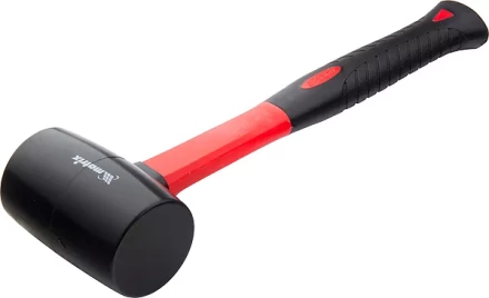 Киянка резиновая, 680 г, черная резина, фибергласовая рукоятка MATRIX 11193 купить в Тобольске