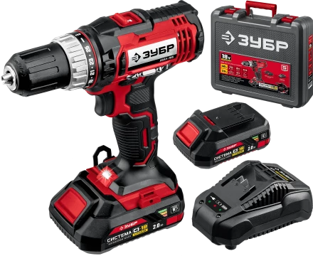 Дрель-шуруповерт, 2 АКБ С1-18 (2 Ач), в кейсе ДШЛ-185-22 серия «МАСТЕР» купить в Тобольске
