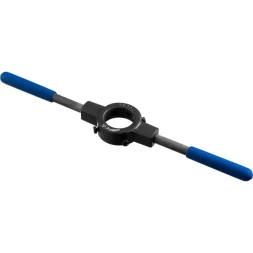 Плашкодержатель ЗУБР "ПРОФЕССИОНАЛ" со стопорными винтами, сталь 45, посадочный диаметр - 38 мм, высота -11 мм, общая длина - 315 мм 28150-38