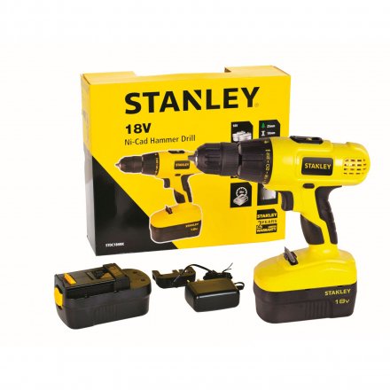 Дрель аккумуляторная Stanley STDC18HBK в кейсе купить в Тобольске