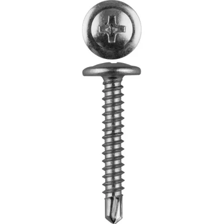 Саморезы ЗУБР с прессшайбой и сверлом по листовому металлу до 2мм, PH2, 4,2х51мм, ТФ2, 350шт 4-300212-42-051 купить в Тобольске