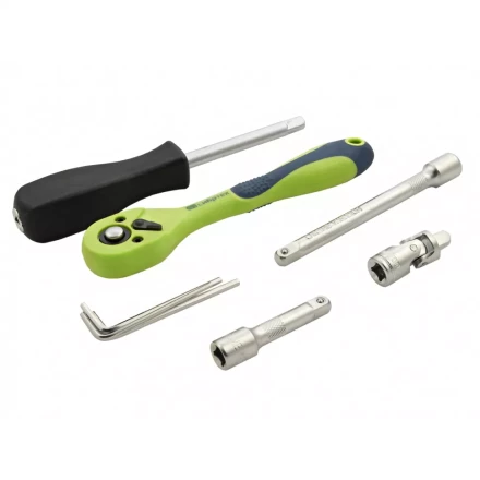 Набор инструментов 56 предметов, CrV, 1/4&quot; Сибртех 13525 купить в Тобольске