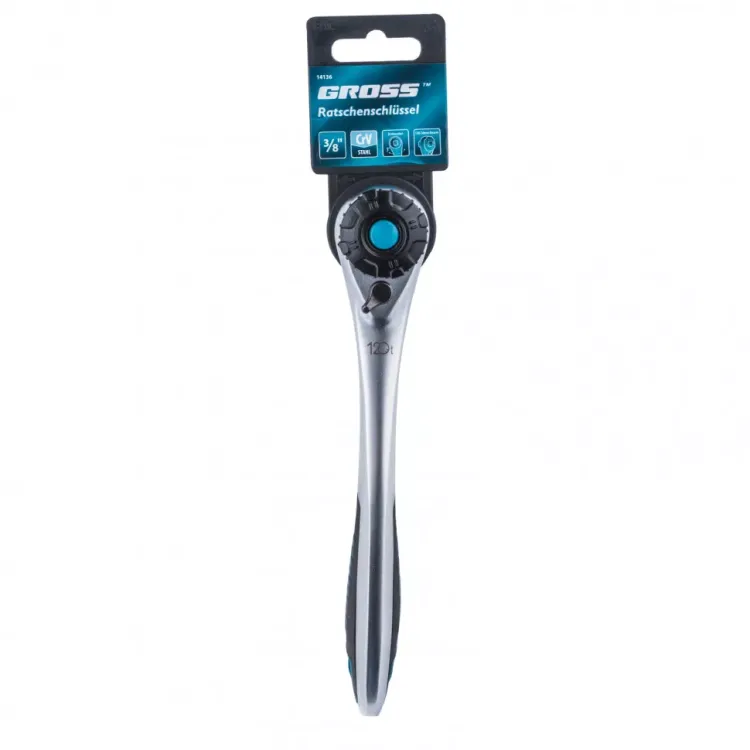 Ключ трещоточный 120 зубьев 3/8" Gross 14136 купить в Тобольске