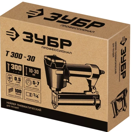 ЗУБР Т300-30 пневматический нейлер для гвоздей 18Ga, тип 300 (10-30 мм), Профессионал (31932) купить в Тобольске
