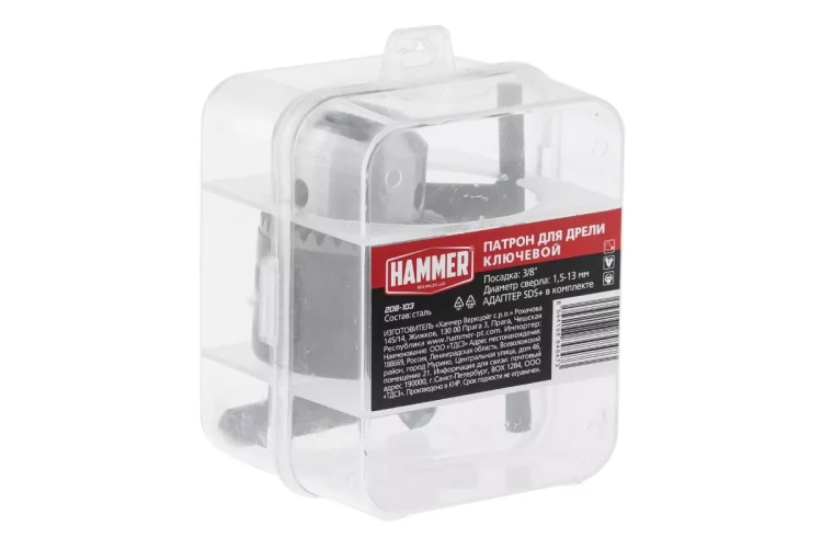 Патрон для дрели HAMMER Ф13мм 3/8" (208-103) купить в Тобольске
