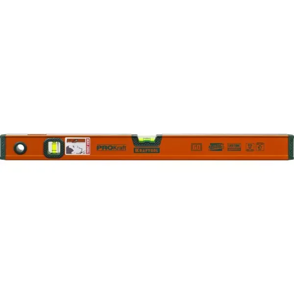 Уровень KRAFTOOL алюминиевый, 2 глазка, 60см 34721-060_z01 купить в Тобольске