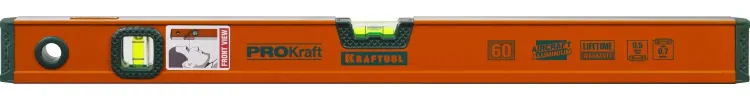 Уровень KRAFTOOL алюминиевый, 2 глазка, 60см 34721-060_z01 купить в Тобольске