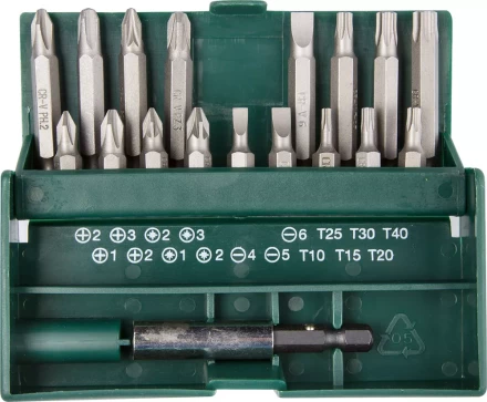 Набор бит &quot;EXPERT&quot;, KRAFTOOL 26131-H18, с магнитным адаптером в бит-боксе, 18 предметов 26131-H18 купить в Тобольске