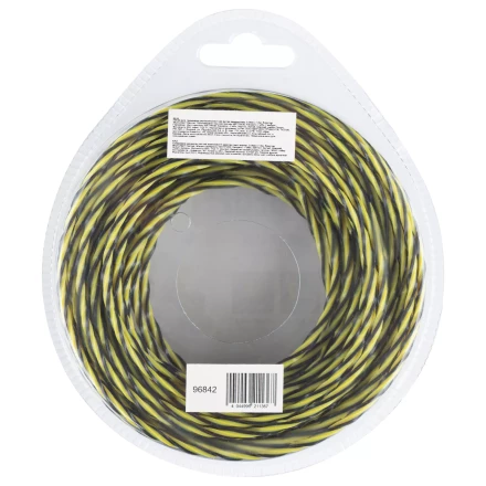 Леска для триммера двухкомпонентная витая квадратная, 3,0мм х 12м, блистер SkyCutter Denzel 96842 купить в Тобольске