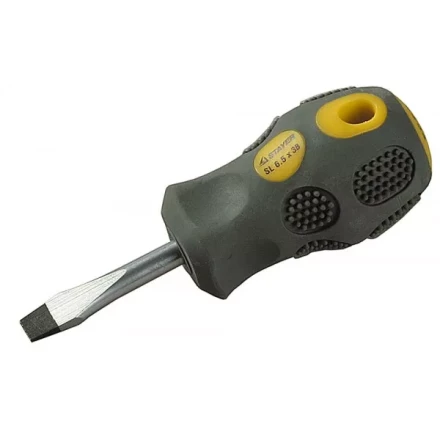 Отвертка STAYER &quot;PROFESSIONAL&quot; &quot;MAX-GRIP&quot; слесарная, Cr-V, намагниченная, SL 6,5х38мм 2580-38-6.0 G купить в Тобольске