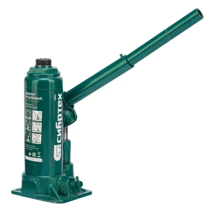 Домкрат гидравлический бутылочный Сибртех 50801, 3 т, 180-320 мм купить в Тобольске