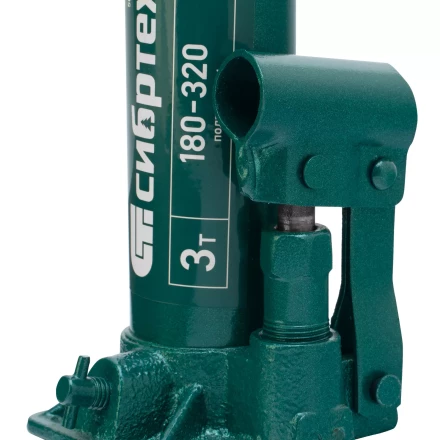 Домкрат гидравлический бутылочный Сибртех 50801, 3 т, 180-320 мм купить в Тобольске