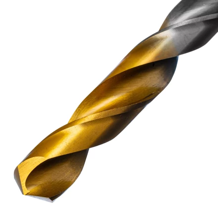Сверло спиральное по металлу Denzel, 11 х 195 мм, Р6М5, Golden Tip, удлиненное 718264 купить в Тобольске