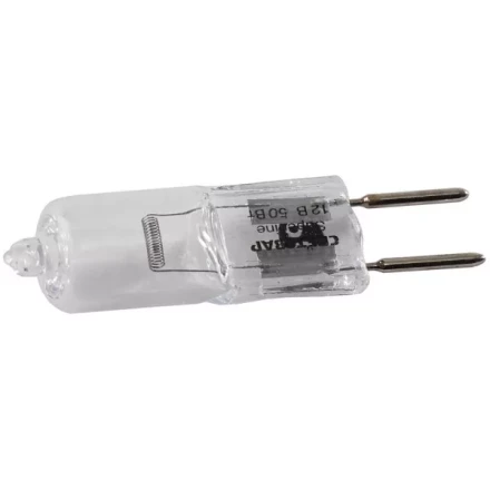 Лампа галогенная СВЕТОЗАР капсульная, прозрачное стекло, цоколь GY6.35, диаметр 12мм, 50Вт, 12В SV-44775-T купить в Тобольске