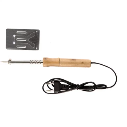 Паяльник с ручкой из дерева 40 Вт 220 В Sparta 913102 купить в Тобольске