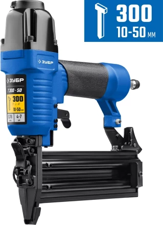 ЗУБР Т300-50 пневматический нейлер для гвоздей 18Ga, тип 300 (10-50 мм), Профессионал (31933) купить в Тобольске