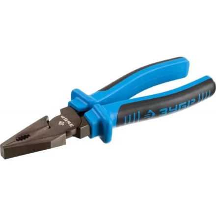 Плоскогубцы комбинированные ЗУБР эксцентриковое расположение шарнира, особостойкое спец. покрытие Н12Х1 (никель/хром), двухкомп рукоятки, 180мм 2201-1-18_z01 купить в Тобольске