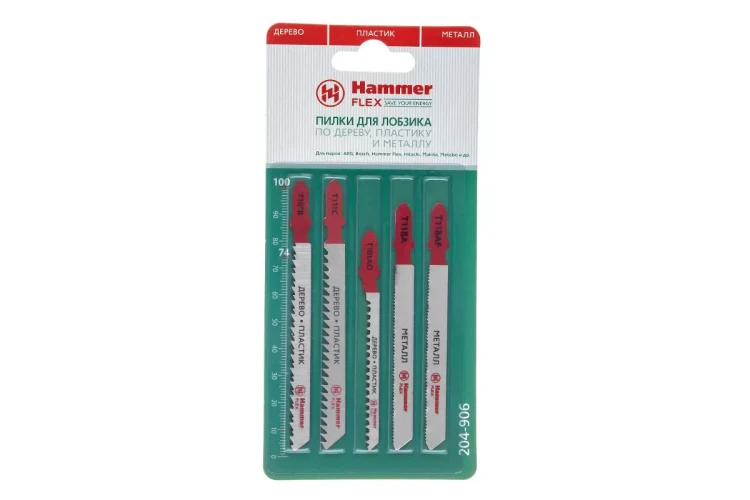 Пилки для лобзика HAMMER JG WD-PL-MT set No6 (5pcs) купить в Тобольске