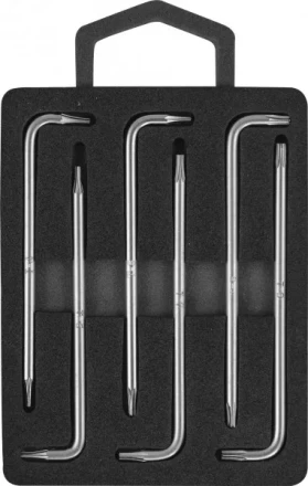 Комплект угловых ключей TORX с центрированным штифтом Т4-Т9  6предметов S2  H09MT06S Jonnesway 47101 купить в Тобольске