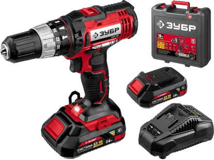 Дрель-шуруповерт ударная, 2 АКБ С1-18 (2 Ач), в кейсе ДШУ-185-22 серия «МАСТЕР» купить в Тобольске