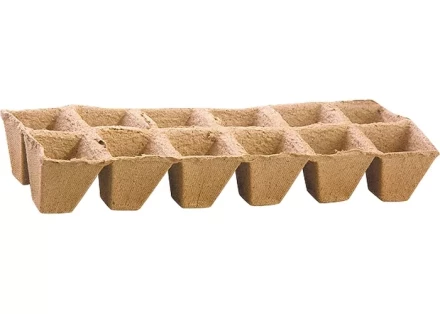 Торфяные горшочки 310х100х50 мм квадратные блок по 12 ячеек Россия 64354 купить в Тобольске